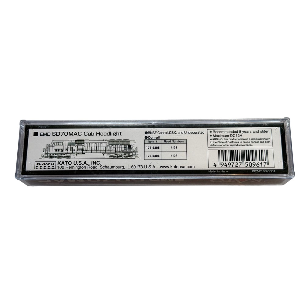 N Scale KATO 176-6305 CR Conrail Railroad EMD SD70MAC Diesel #4133 DCC Ready - Picture 5 of 6